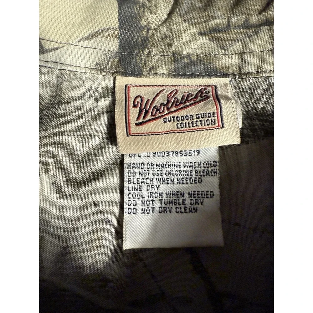 Vintage Woolrich Realtree Hardwood Camo Shirt Men's 2XL Hunting‎ Outdoor Cotton